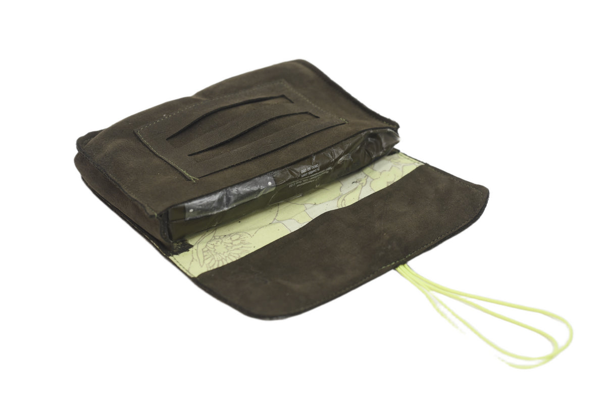 Khaki tobacco pouch