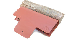 Etui lunettes cuir brique