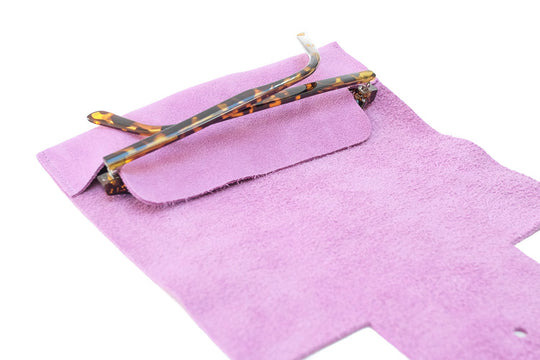 Etui à lunettes en daim