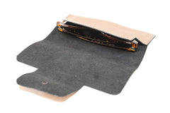 Etui lunettes cuir bronze
