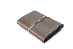 Large bronze leather purse
