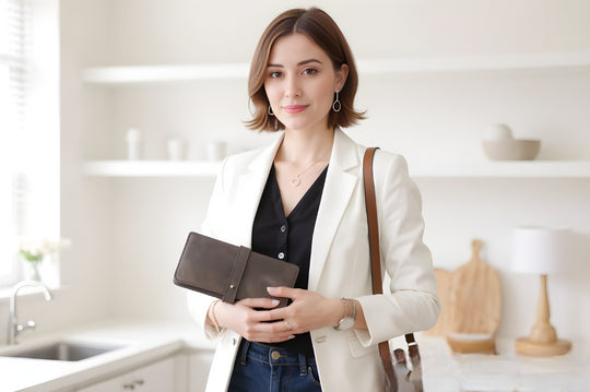 Brown leather wallet