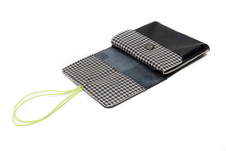 Black leather checkbook