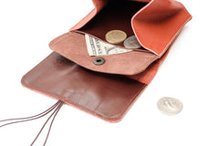 Brown large leather purse