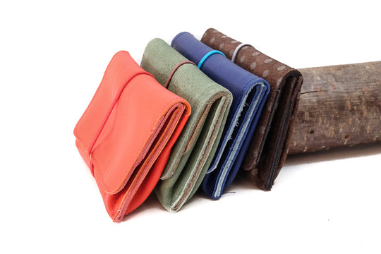 Small leather color purse