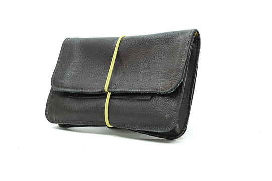 Soft Black Leather Tobacco pouch