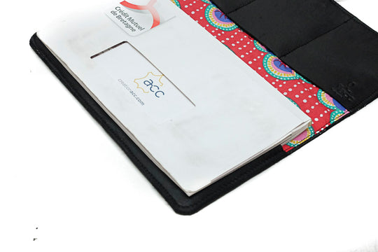 Black Leather checkbook