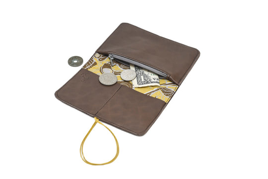 Portefeuille compact en cuir Pamilacan