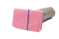 Porte cartes cuir coloré