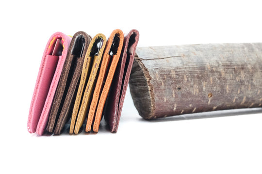 Handmade leather cardholder