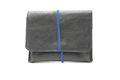 large purse black leather