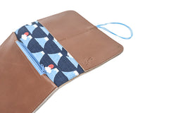 portefeuille cuir marron
