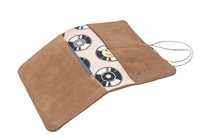 portefeuille cuir mat