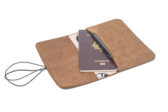 portefeuille marron vinyle