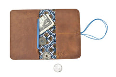 Portefeuille cuir camel