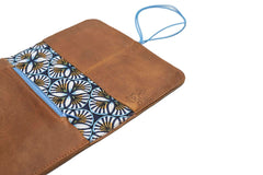Portefeuille cuir camel