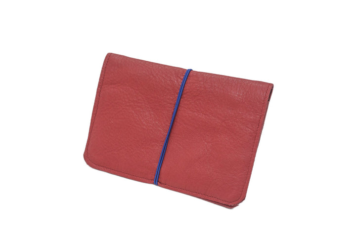 Portefeuille cuir rouge