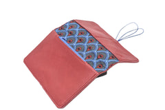 Red leather wallet