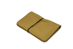 Portefeuille en cuir jaune