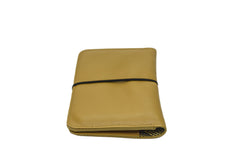 Portefeuille en cuir jaune