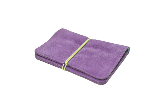Pink suede wallet