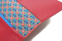 Portefeuille en Cuir rouge