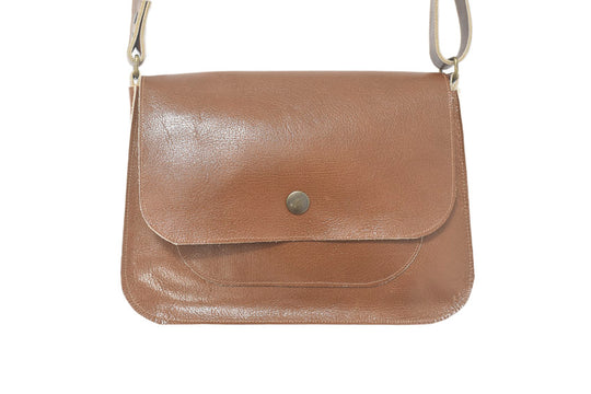 Black Soft Leather Shoulder Handbag