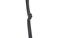 Grand Sac à main cuir noir tissu