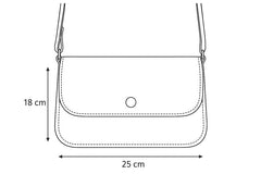 Sac à main bandoulière dimensions