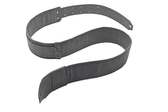 Sangle de guitare en cuir gris