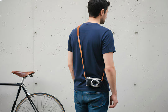 Sangle appareil photo en cuir
