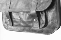 Men pouch leather black