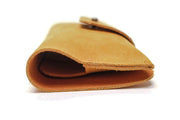 Etui à lunettes en daim orange