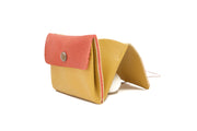 Yellow large leather purse