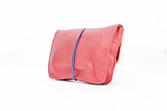 red leather tobacco pouch