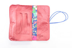 red leather tobacco pouch