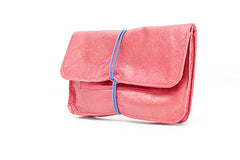 red leather tobacco pouch