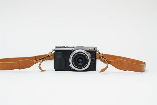 Leather camera strap