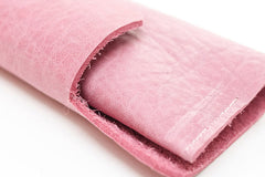 glass leather case pink thick