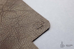 Brown glass leather case
