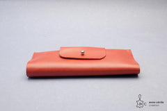 Etui de lunettes rouge en cuir