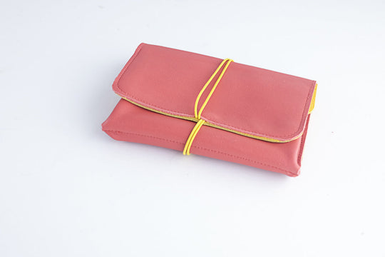 red money leather wallet