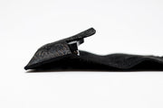 Poche à lunettes en cuir noir fantaisies