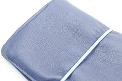 Portefeuille en cuir bleu marine