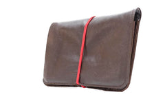Portefeuille en cuir marron homme
