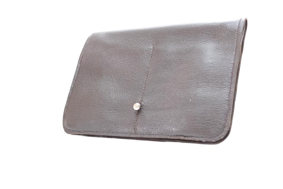 Portefeuille homme marron en cuir