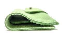 Range lunettes en daim vert