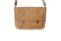 Besace cuir beige clair pour homme