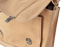 Besace cuir beige clair pour homme