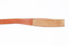 Short camera fuji leather brown leather